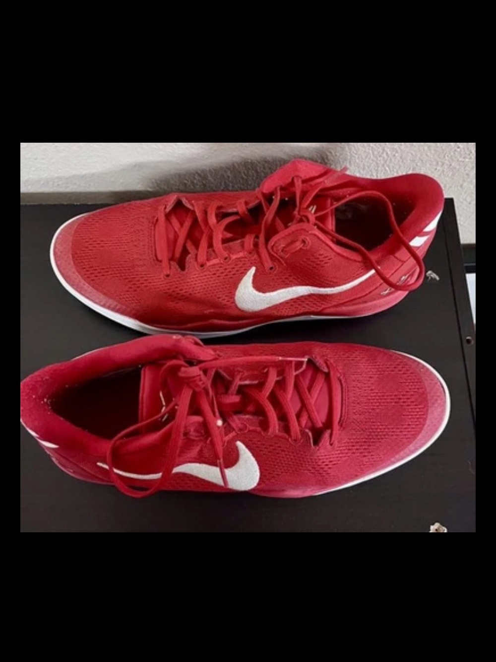 Nike Kobe 8 Youth Boys University Red Athletic Running Sneakers Logo